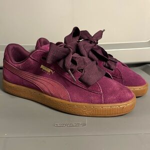 Puma Suede Heart Dark Purple